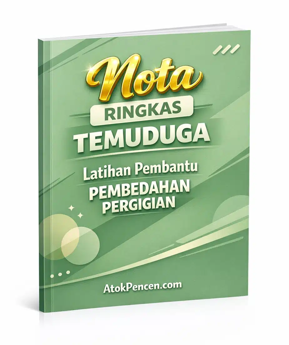 Nota Ringkas Temuduga Latihan Pembantu Pembedahan Pergigian